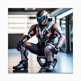 Building A Strong Futuristic Suit Like The One In The Image Requires A Significant Amount Of Expertise, Resources, And Time 19 Canvas Print