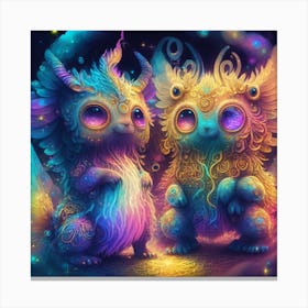 Psychedelic Creatures Canvas Print