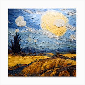 Knitted Celestial Harmony Canvas Print