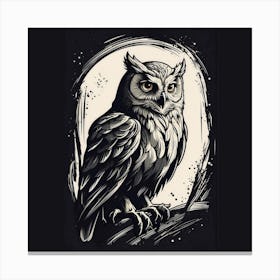 Owl wall art Canvas Print