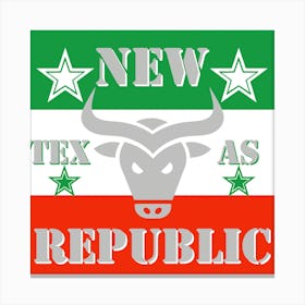 New Texas As Republic Canvas Print