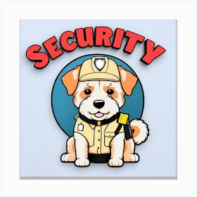 Security Dog 2 Canvas Print