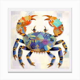 Nautical Crab 1 Canvas Print