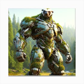 Mech Badger Canvas Print