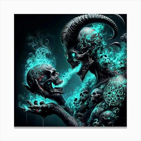 Demon Skull 3 Canvas Print
