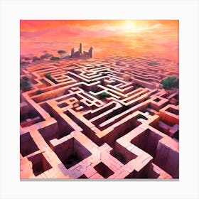 Maze Canvas Print