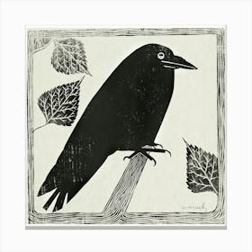 Crow (c.1910), Samuel Jessurun Canvas Print