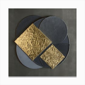 Gold And Black 1 Canvas Print