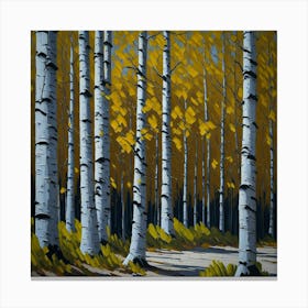 Birch Forest Canvas Print