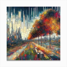 Abstract - Cityscape Canvas Print