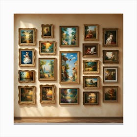 Framed Paintings Canvas Print