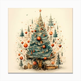 Christmas Cascade Canvas Canvas Print
