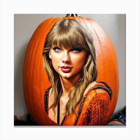 Taylor Swift Pumpkin 5 Canvas Print