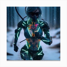 Glowing Girl Canvas Print