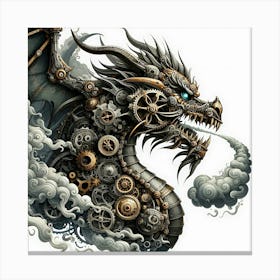 Steampunk Dragon Canvas Print