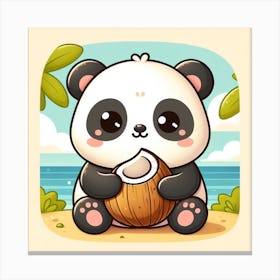 Cartoon Panda Canvas Print