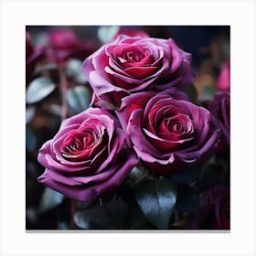 Purple Roses 1 Canvas Print