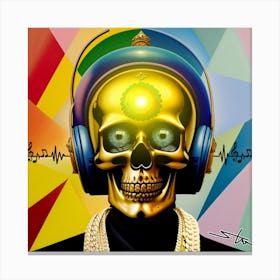 Dead Hip Hop Head Canvas Print