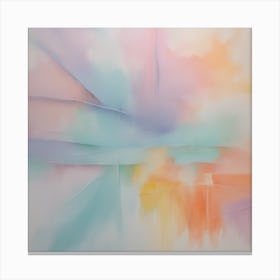 Pastel Abstract Painting Canvas Print