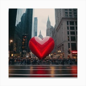 Valentine'S Day In New York City Canvas Print