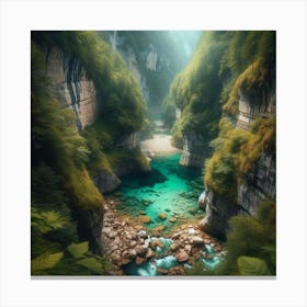 River In The Mountains 3 Canvas Print