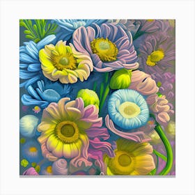 Anemone Flowers 8 Canvas Print