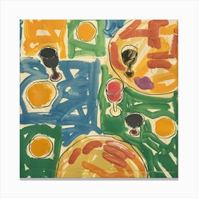 Wine Lunch Matisse Style 4 Canvas Print