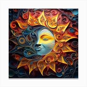 Sun Art Canvas Print