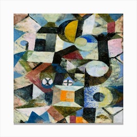 Composition With The Yellow Half Moon And The Y (1918) By Paul Klee Canvas Print