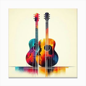 Acoustic Guitars Canvas Print