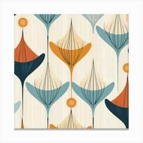 Abstract Floral Pattern Vector Canvas Print