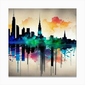 Chicago Skyline 12 Canvas Print