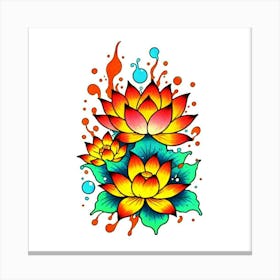 Lotus Flower 108 Canvas Print