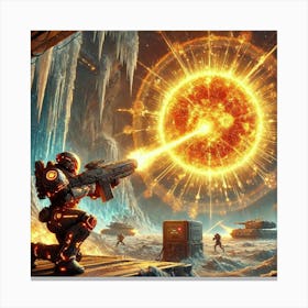 Sunburst Strike Canvas Print