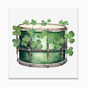 Shamrock Drum 1 Canvas Print