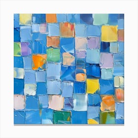 Blue Squares 8 Canvas Print