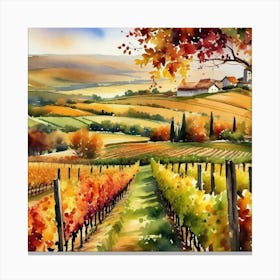 Tuscan Vineyard 2 Canvas Print