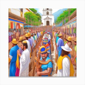 Guatemala Market Canvas Print