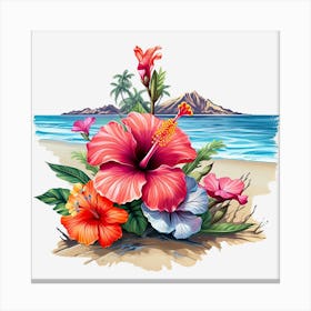 Hibiscus Flower 1 Canvas Print