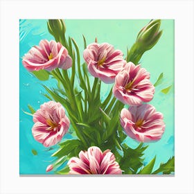 Alstroemeria Flowers 3 Canvas Print