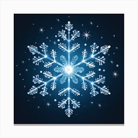 Snowflake Vector Canvas Print