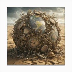 World Of Clocks Canvas Print