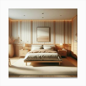 Minimalist Bedroom Canvas Print