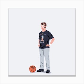 Basketball Dwight Square Canvas Print