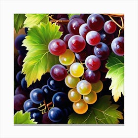 Grapes On The Vine 19 Canvas Print