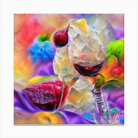 Fruit And Wine Canvas Print