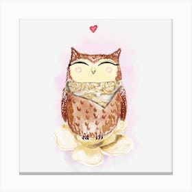 Cute Owl 2 Canvas Print