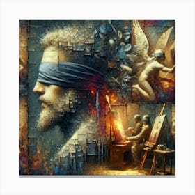 Blindfolded 8 Canvas Print