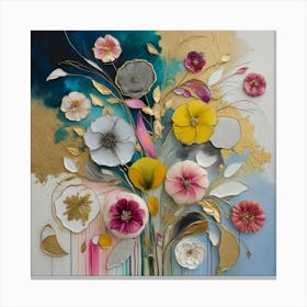 Random Flowers Canvas Print