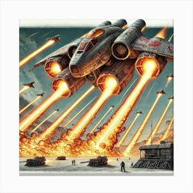 Iron Talon Assault Fighter Plasma Torpedoes Iron Commonwealth 1 Canvas Print